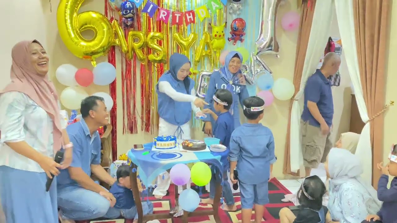 Kakak Harsya dan Dede Ezra ulang tahun ke 6 & 1 Tahun 🥳🥳🥳😁
