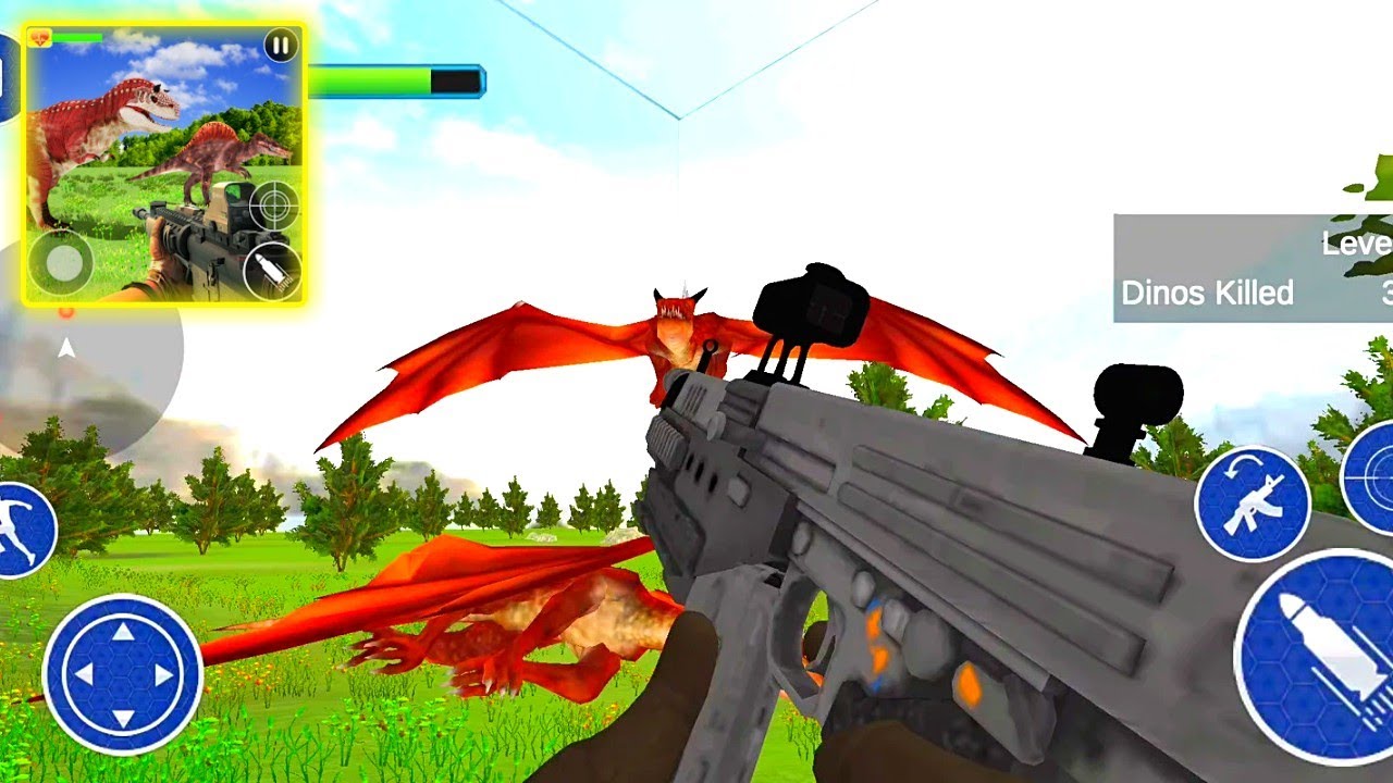 Dinosaur Hunter: Shooting Game (DRAGON HUNTER!) #2 | Android Gameplay