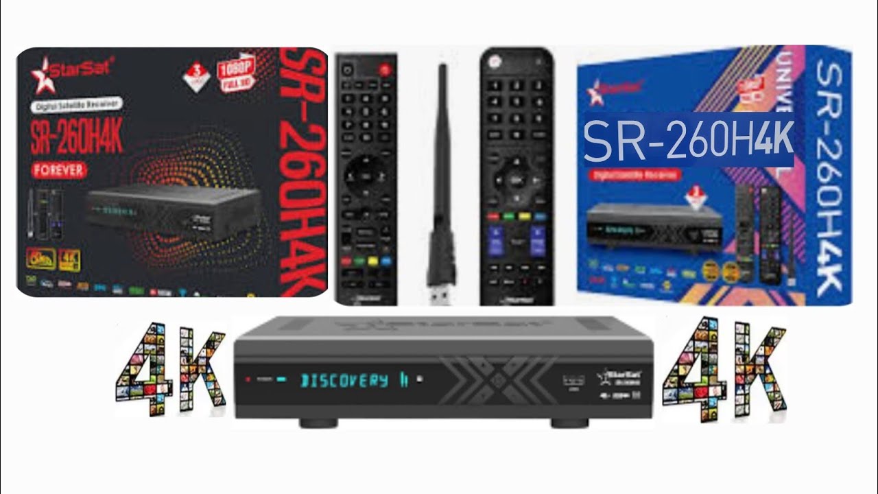 StarSat SR-260H4K Satellite Receiver with Dual Band 