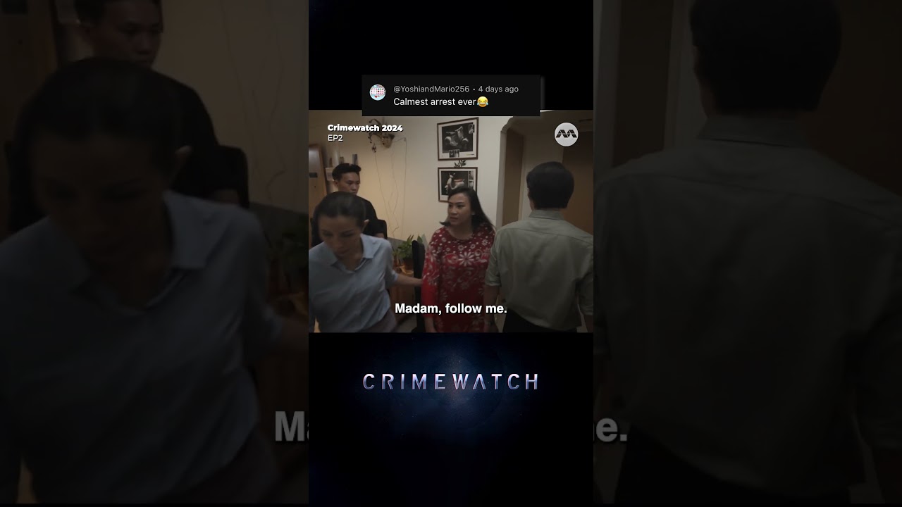 the CALMEST ARREST EVER on #Crimewatch?!