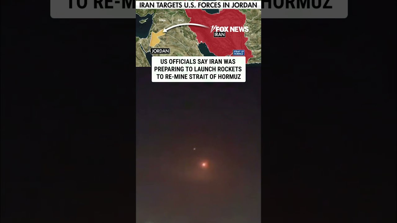 US officials say Iran was PREPARING to launch rockets to re-mine Strait of Hormuz #shorts #foxnews