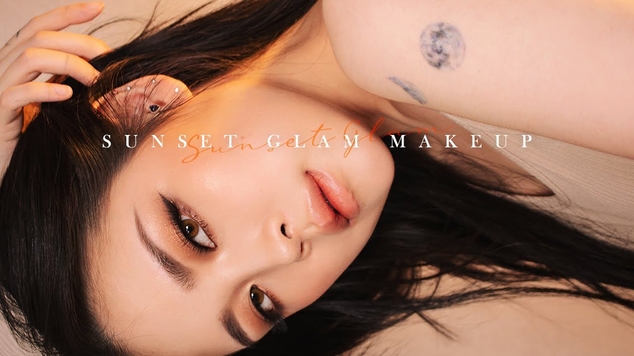 해질녘의 빛을 담아🌅 Sunset Glam Makeup /리수