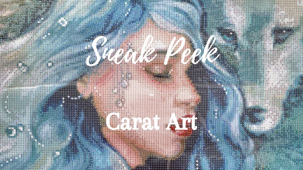 Sneak Peek d'un diamond painting de Carat Art - Winter Fairy de Feinfuchs