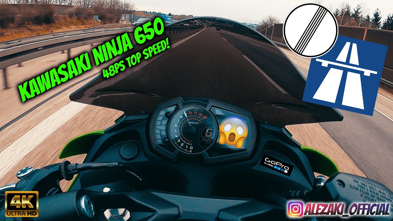 Kawasaki Ninja 650 Top Speed 48PS  | GoPro Hero 8 Black | Alezaki