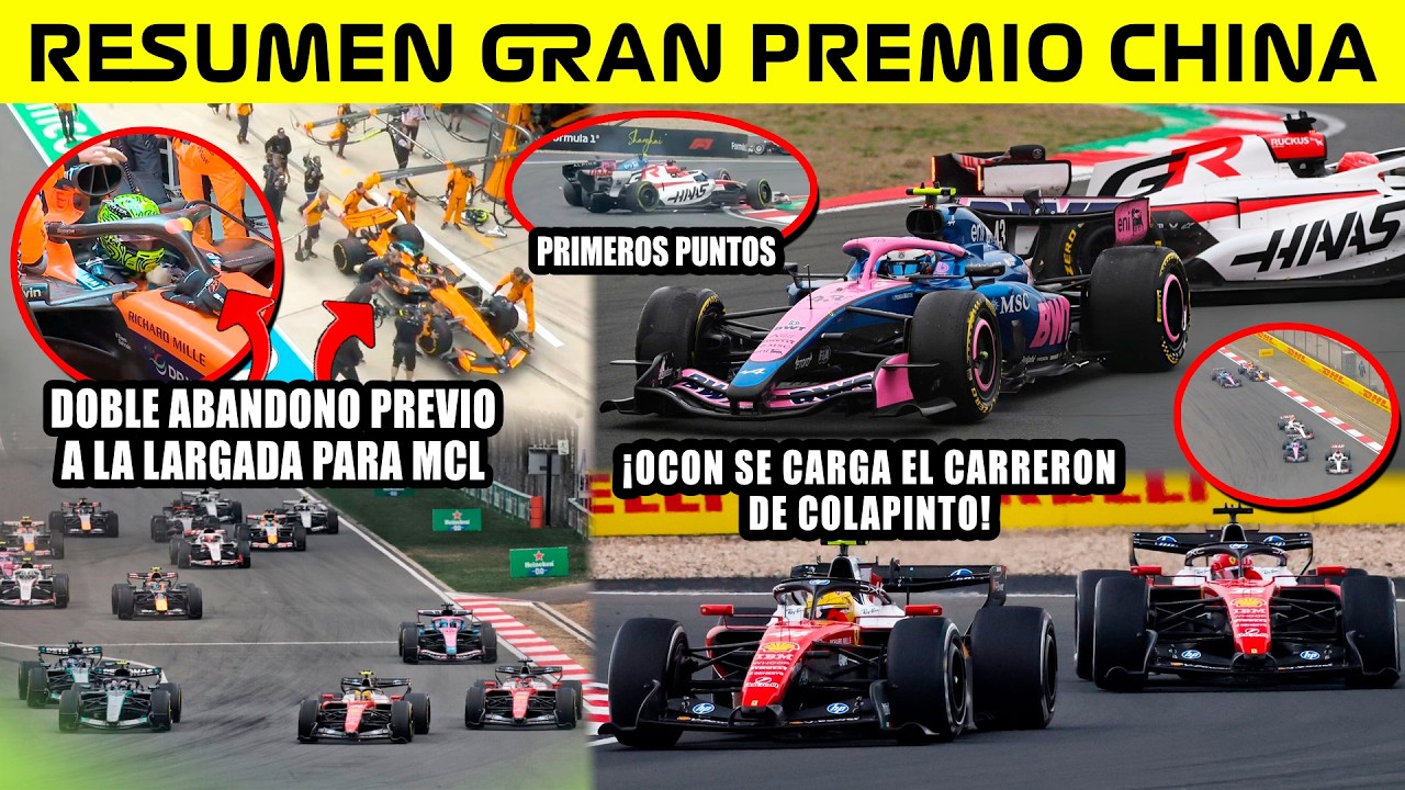 🔥COLAPINTO VUELVE a los PUNTOS con un CARRERON OPACADO por OCON💥 ANTONELLI en lo MAS ALTO🏆 HAMILTON