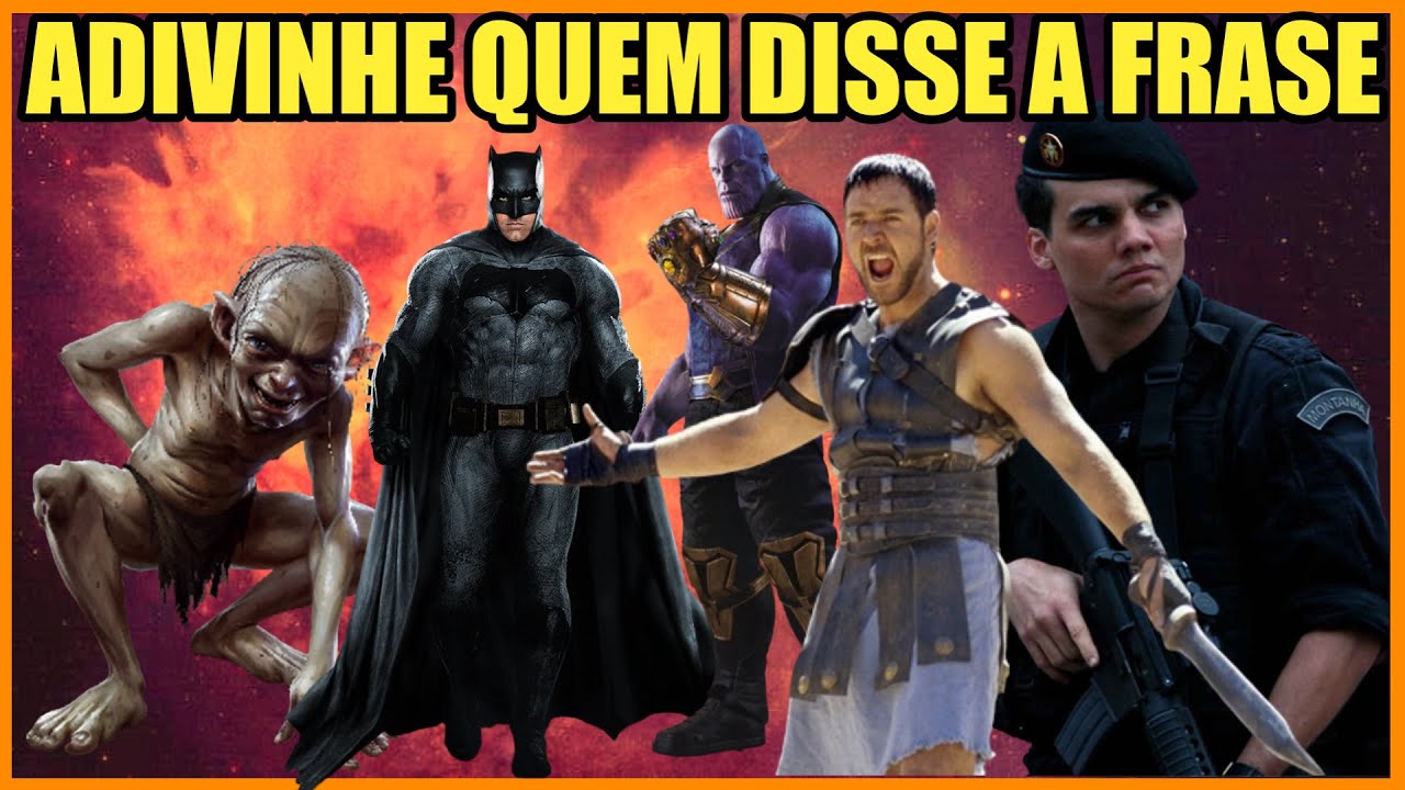 ADIVINHE QUEM DISSE ESSA FRASE - QUIZ FRASES DO CINEMA - QUIZ DE FILMES