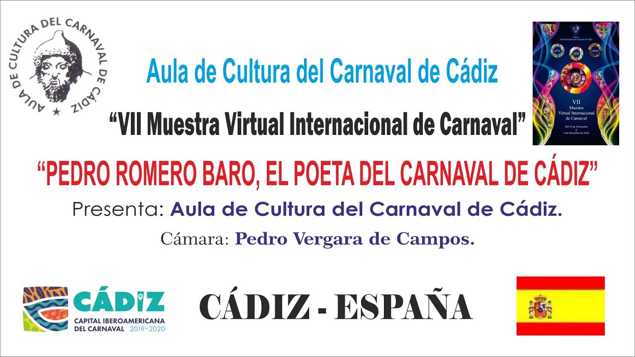 Pedro Romero Baro, El poeta del carnaval de Cádiz