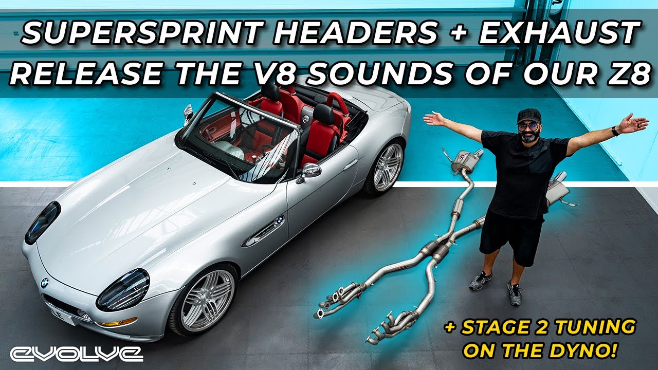 Supersprint Headers + Full Exhaust for our Z8 - Installation + Driving Sound + Stage 2 Dyno Tuning