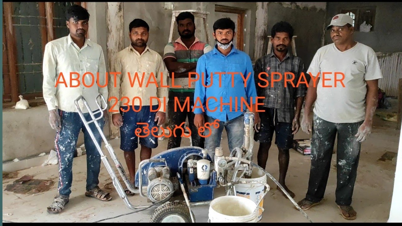About Graco 230 di wall putty spray machine..