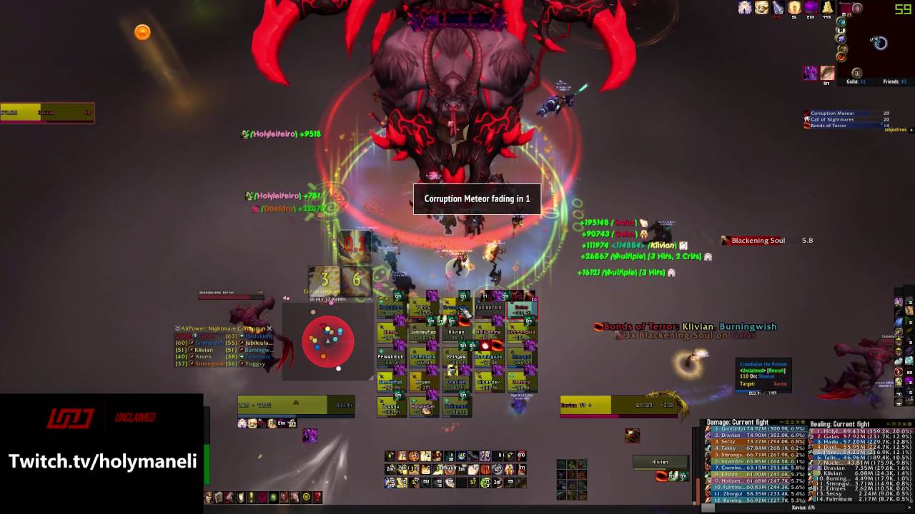 Unclaimed Vs Xavius HC | Holy Pala Pov. HolyLeiteiro.