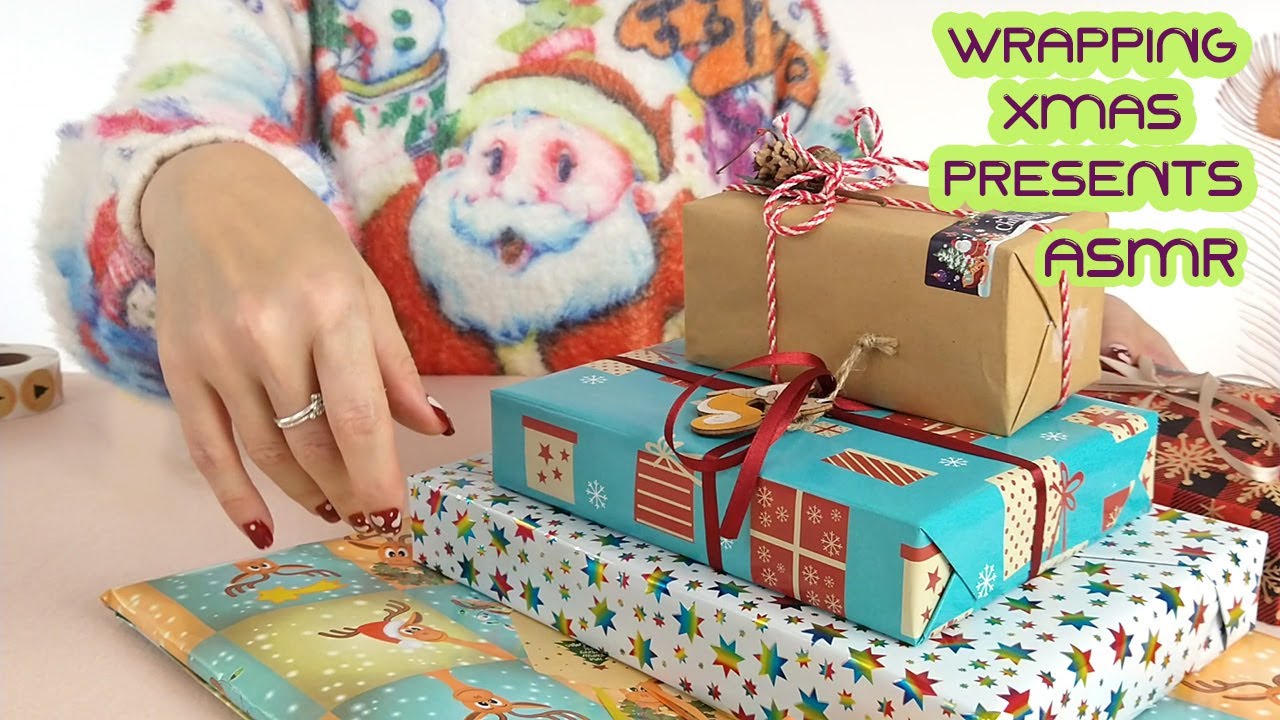 ASMR 🎁 Christmas Present Wrapping 🎄• No Talking