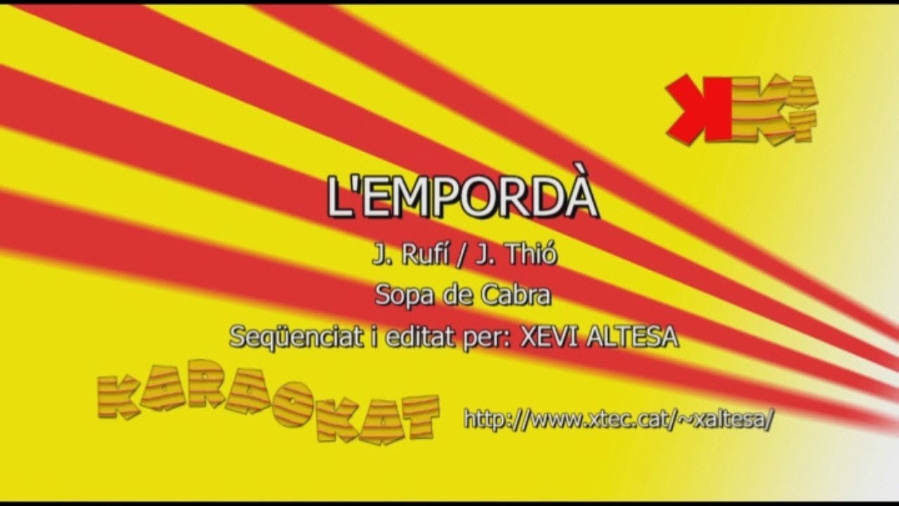 L'Empordà - SOPA DE CABRA - Karaoke en català - KARAOKAT
