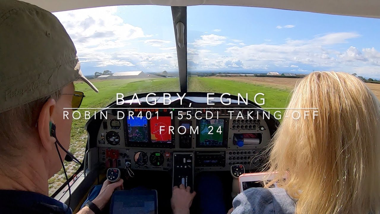 Bagby, EGNG: Robin Aircraft DR401 take-off