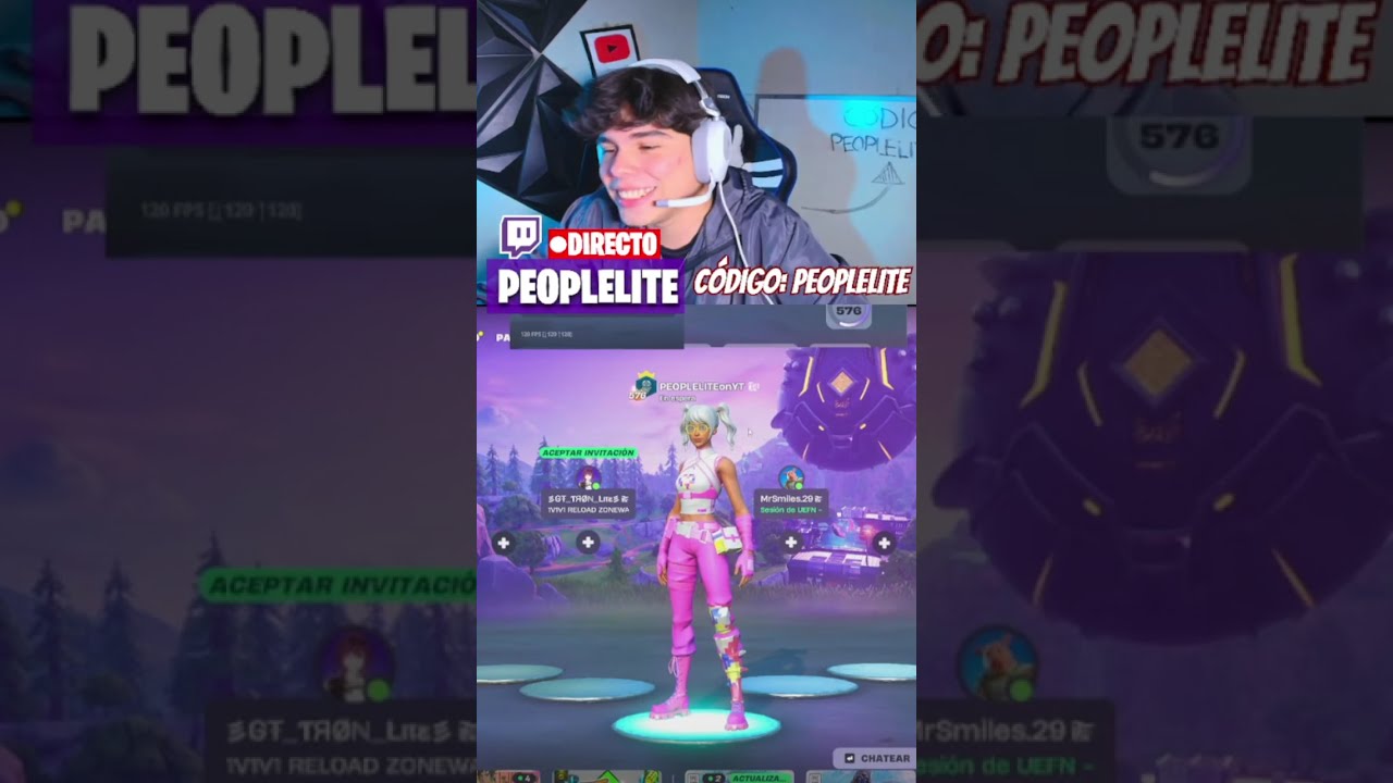 ENCONTRANDO MÍTICAS Y EXÓTICAS en DIRECTO 😎🚨CÓDIGO PEOPLELITE🚨#epicpartner #fortnite #peoplelite