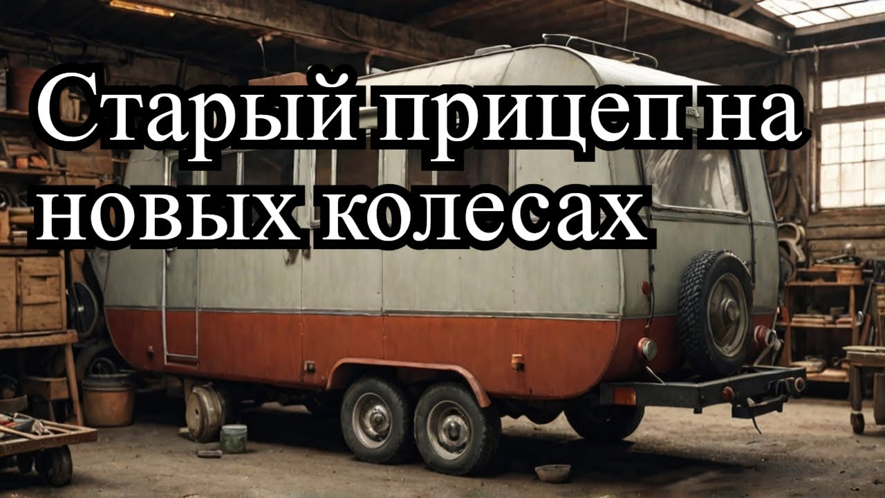 Переделка советского прицепа на ступицы и колёса от лады.