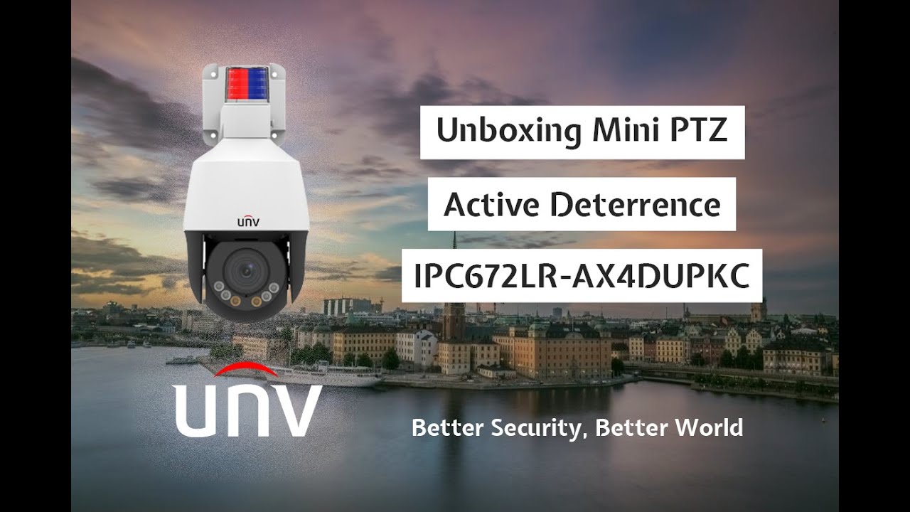 Unboxing UNV Mini PTZ with Active Deterrence Camera