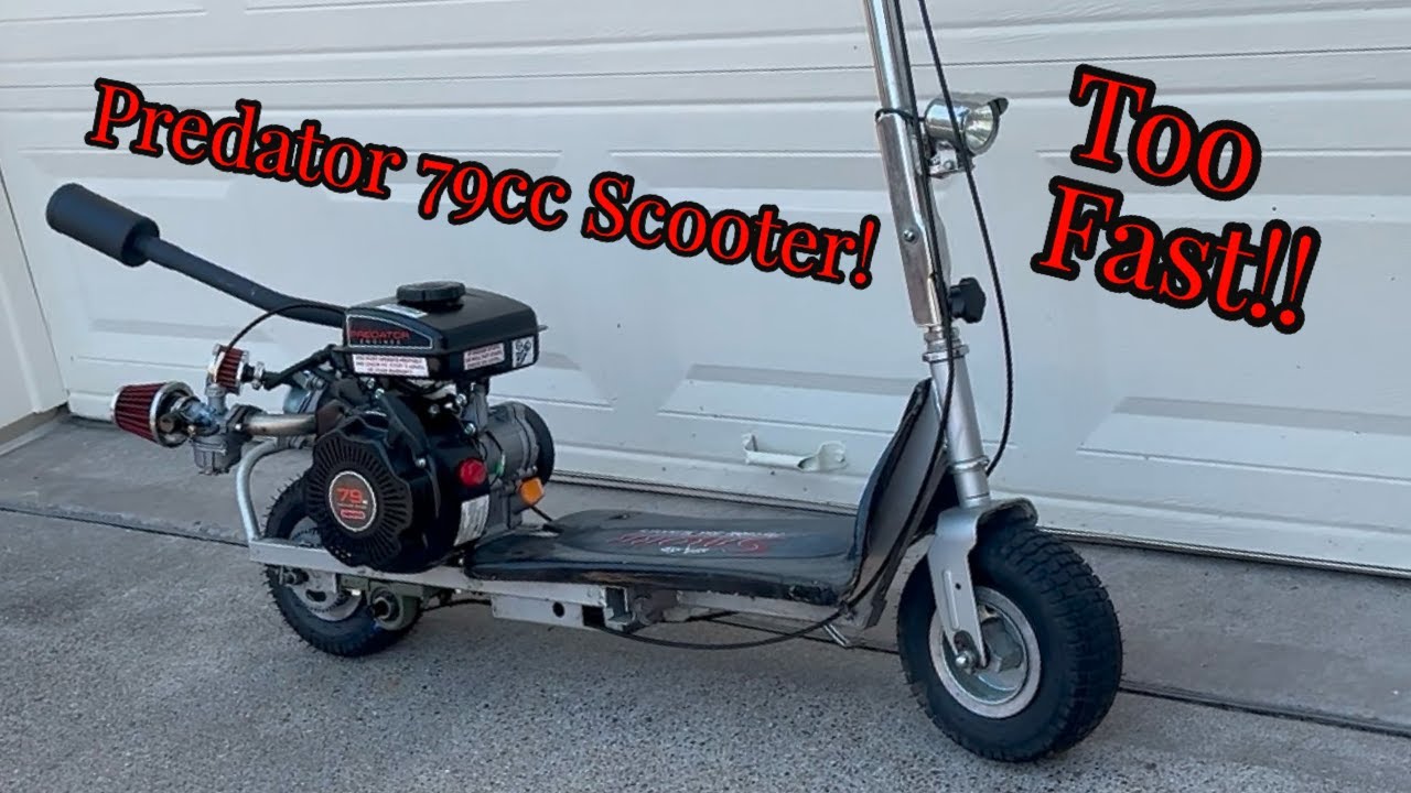 Predator 79cc Swap in This DIY Motorized Scooter Build Part 2