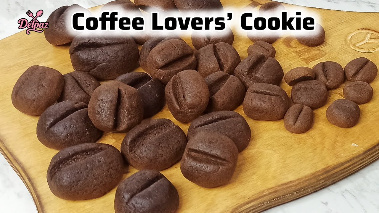 Coffee Bean Cookies // No Oven, No Mixer ☕🍪