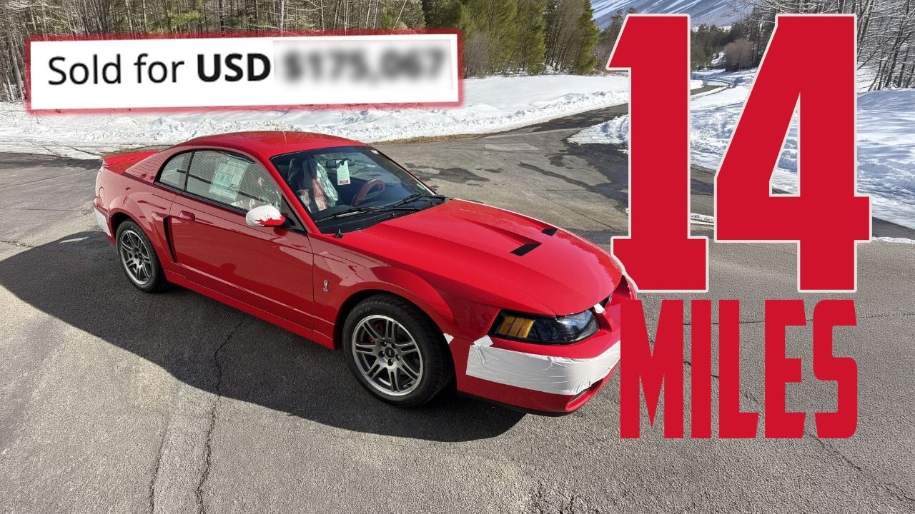 Этот Mustang 2003 года с пробегом всего 14 миль был продан за СКОЛЬКО?