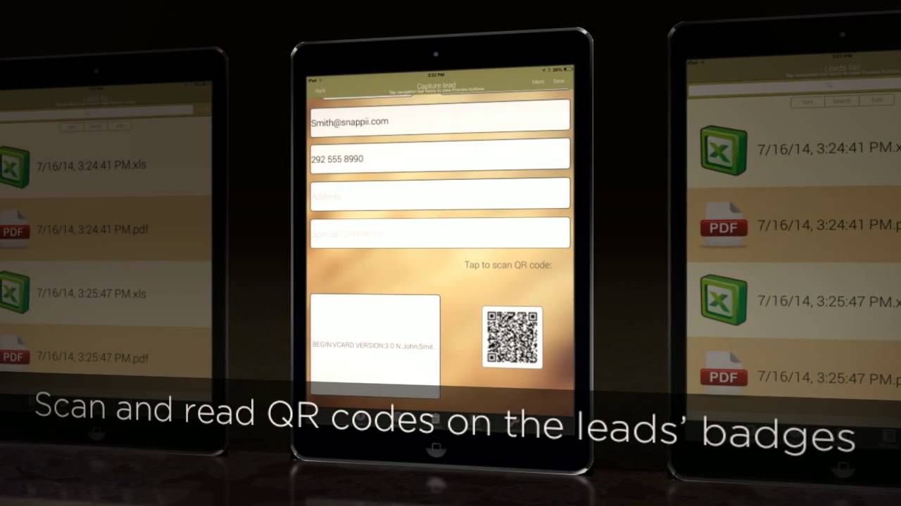 Trade Show Leads Collection mobile app