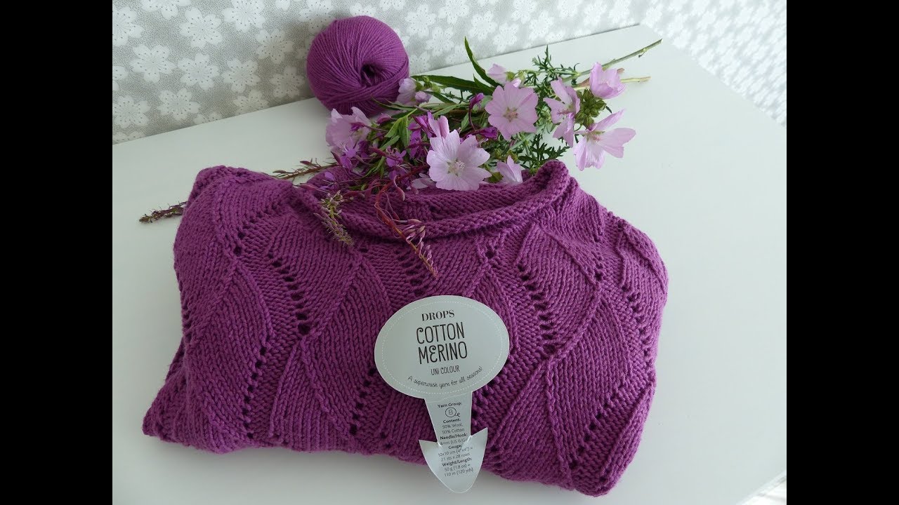 Джемпер из Cotton Merino от Drops