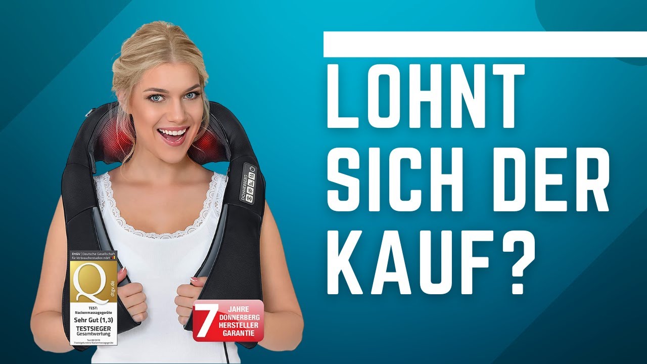 Nackenmassageger&auml;t DAS ORIGINAL Donnerberg Test 🏆