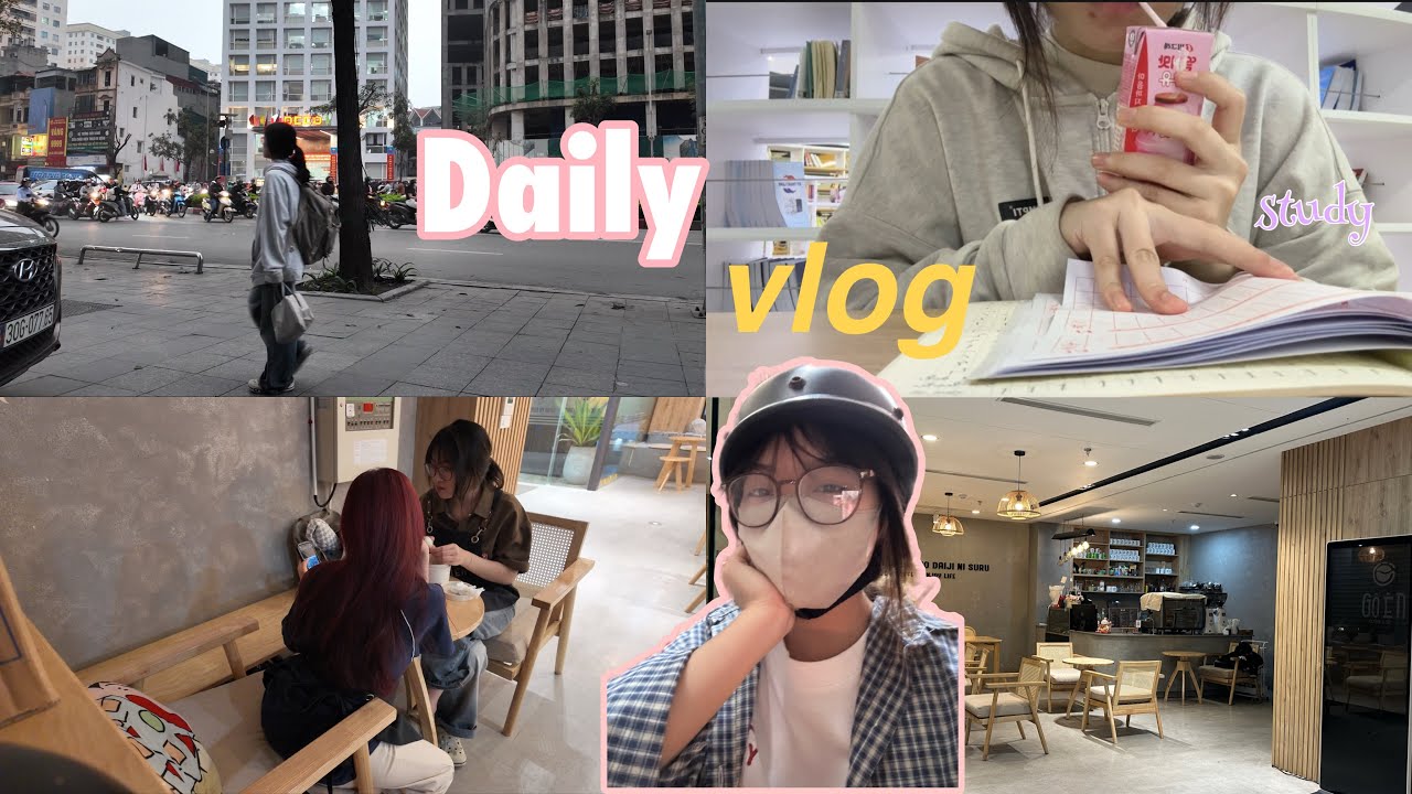 Daily vlog || 1 ngày của sinh viên năm nhất🍃🪴 Đi học đi làm và đi ăn🍒 #food #dailyvlog