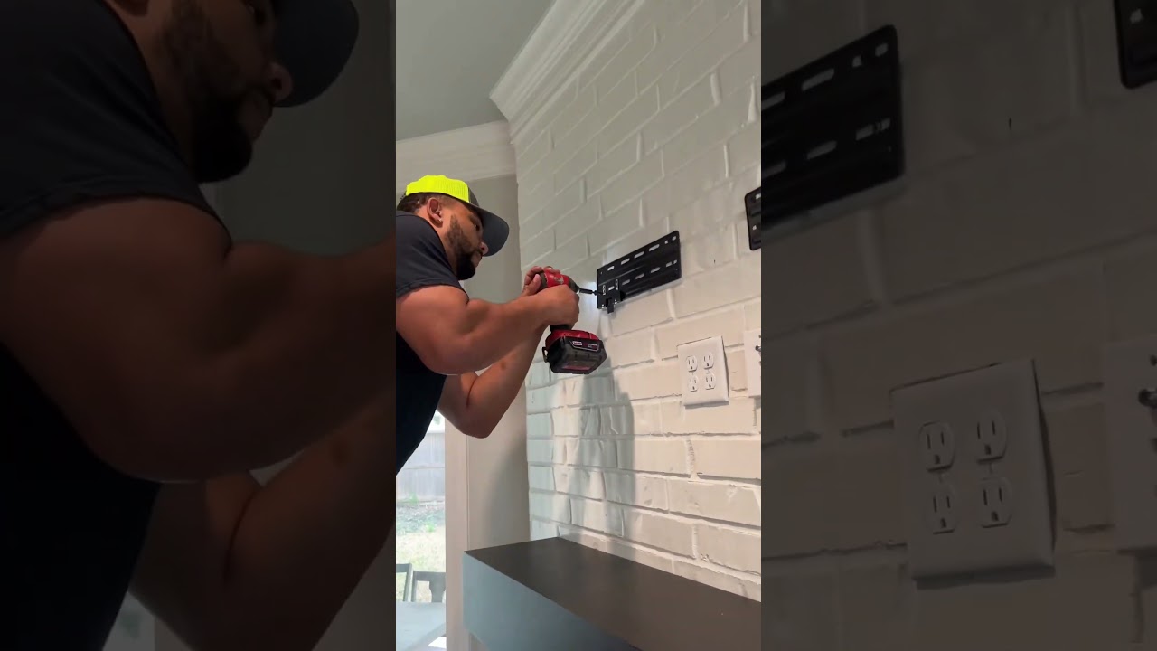 How to install a Samsung Frame TV ✨#quicktechav #viral #howto #diy #samsungframetv #frametv #samsung
