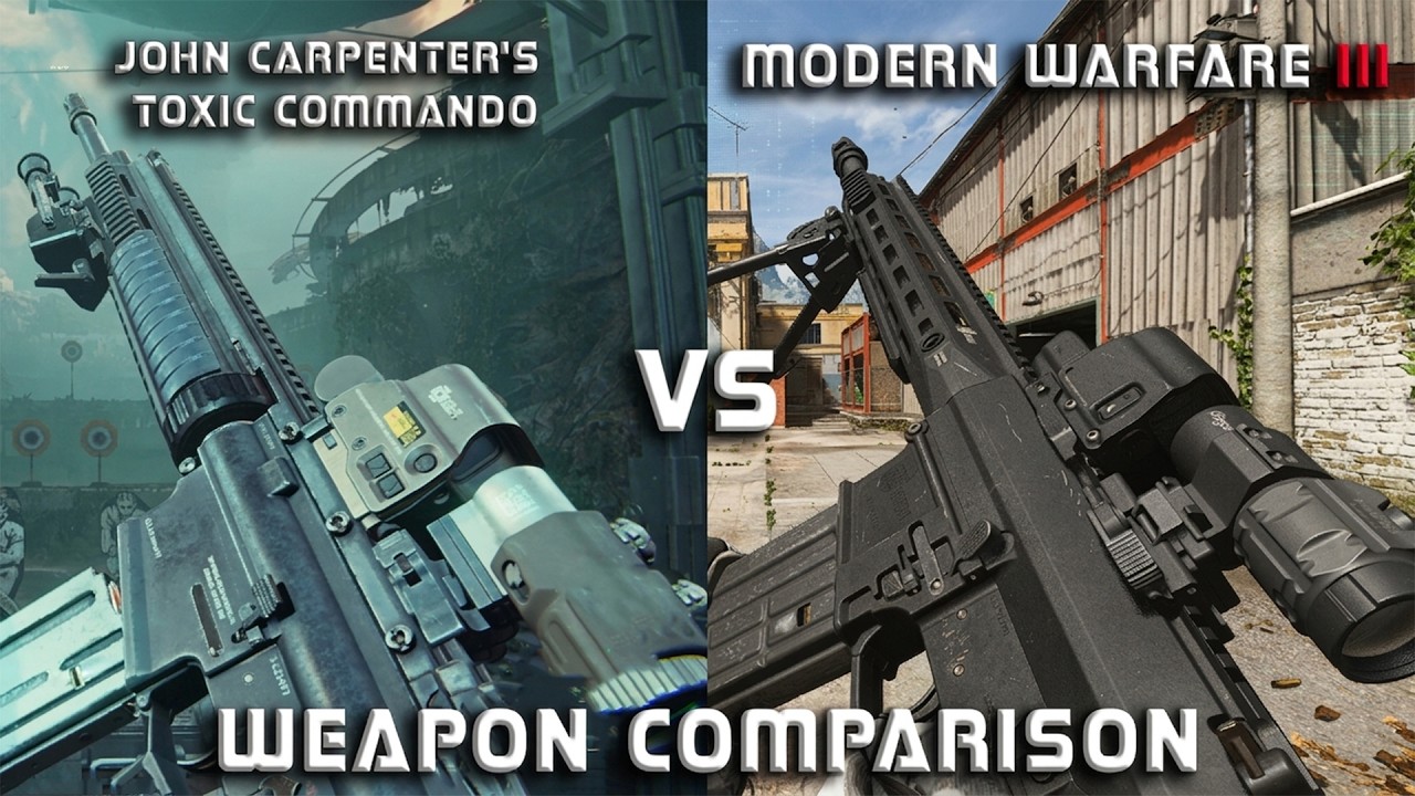 JOHN CARPENTER'S TOXIC COMMANDO VS MODERN WARFARE III : WEAPON COMPARISON 4K