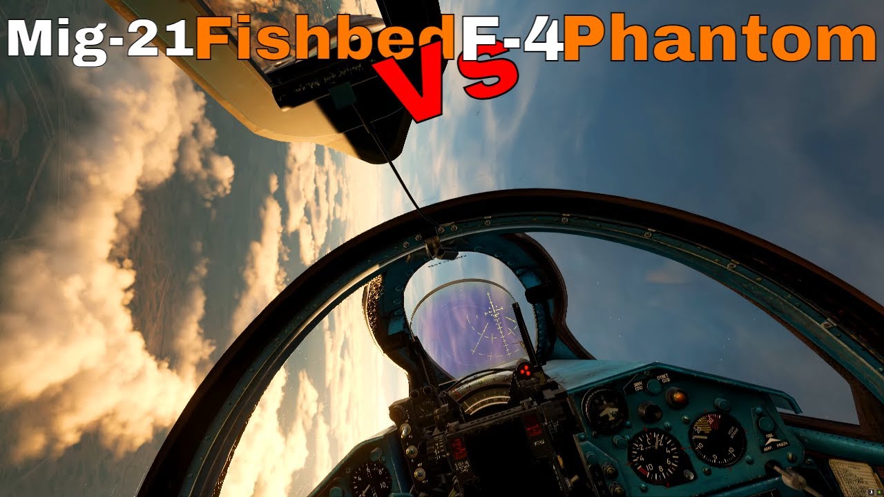 [BRUTAL REALISM] | Mig21 Fishbed Vs F4 Phantom Dogfight |  Dcs World 2.7 | 4K 60Fps HDR