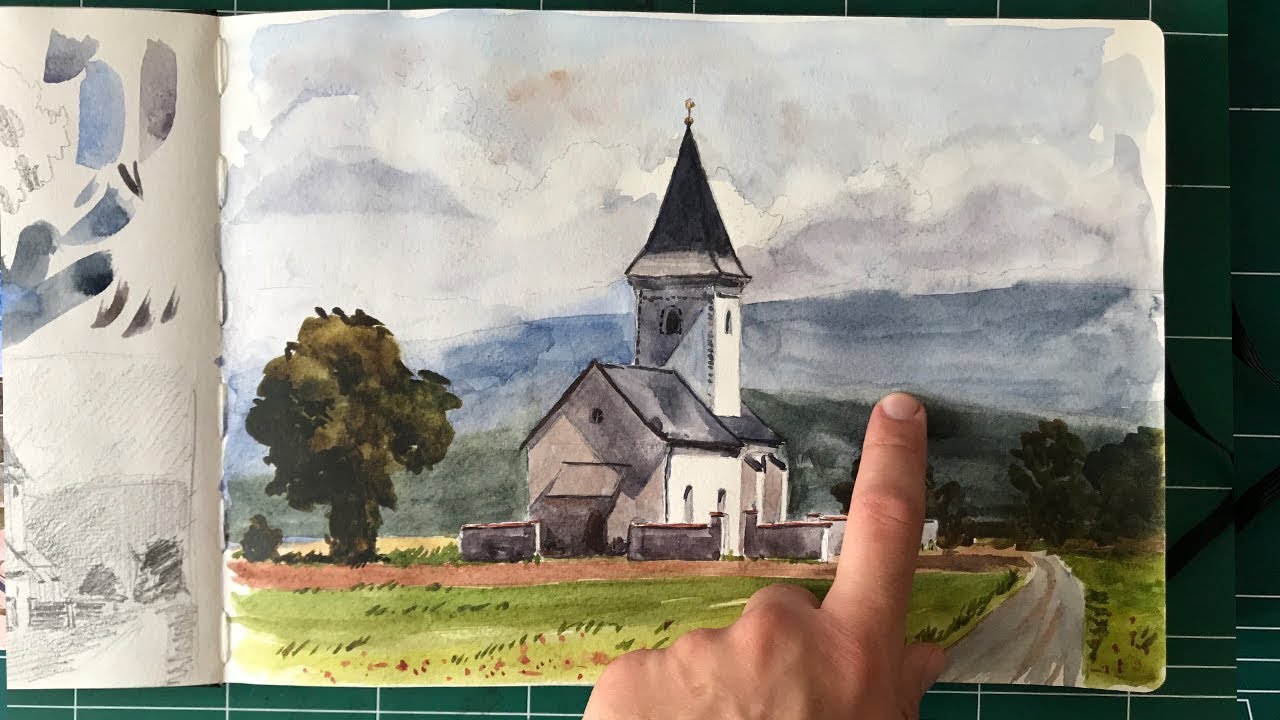 One of my FIRST Watercolor Sketchbooks (Moleskine)