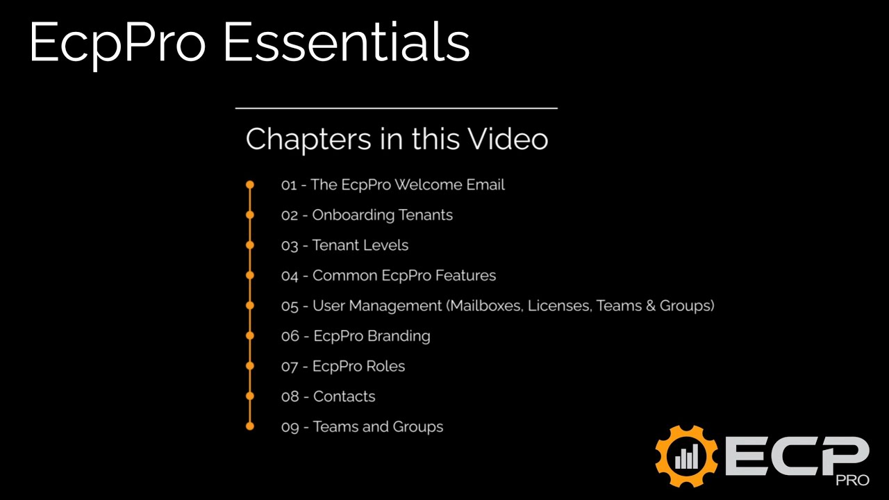 EcpPro Essentials Part 01 - Service Teams