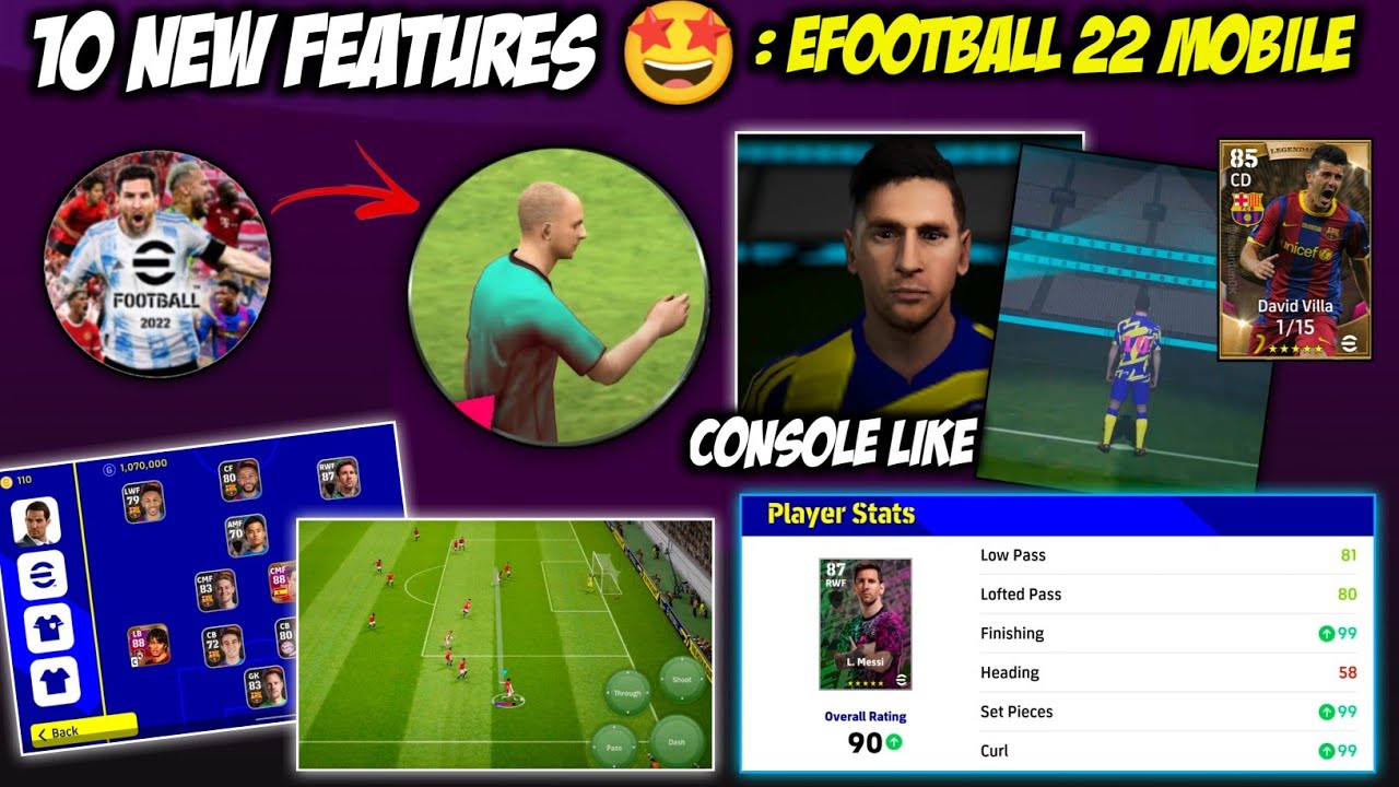 10 New Features In eFootball 2022 Mobile🔥 | First Impression Changes !