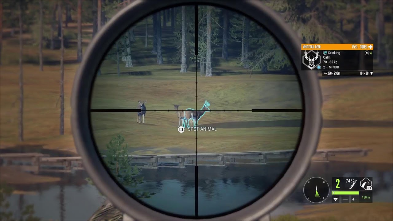 theHunter: Call of the wild Great One White tail grinding on Revontuli