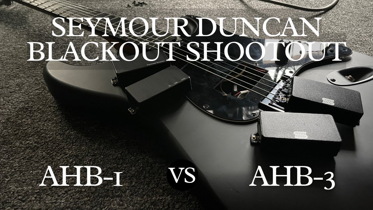 Seymour Duncan AHB-1 vs AHB-3 Active Pickup Shootout