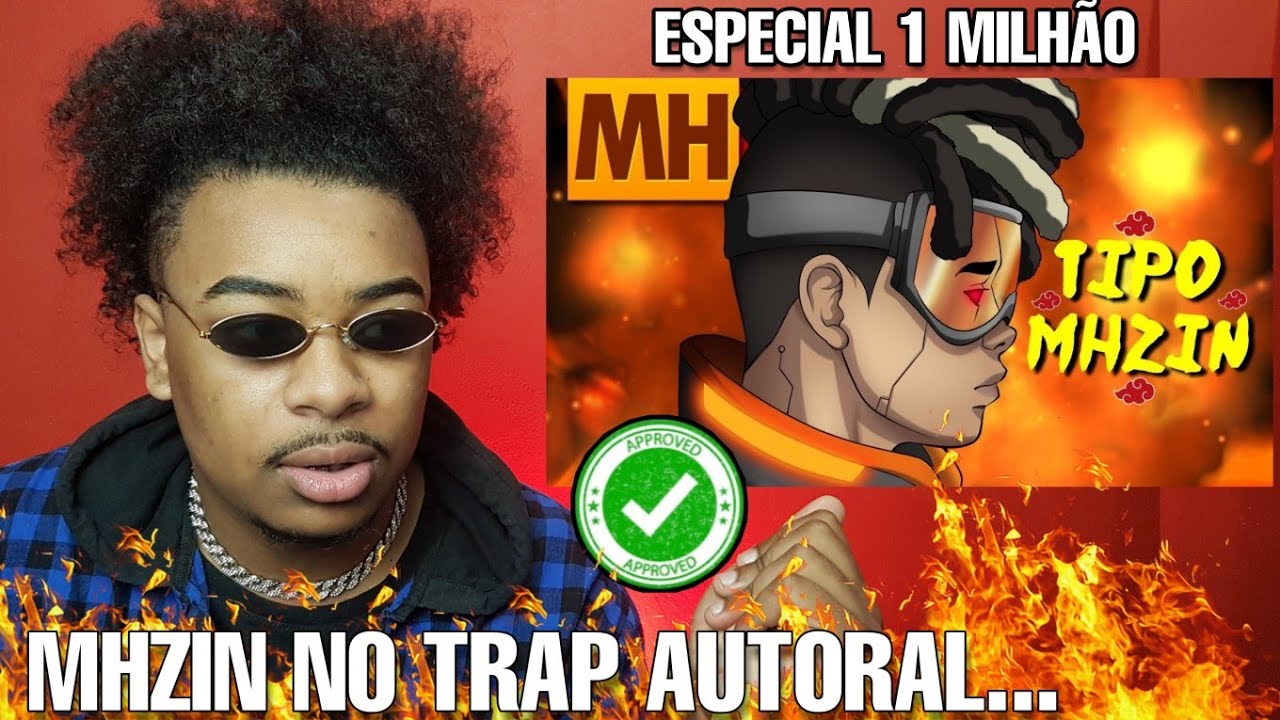 REAGINDO TIPO MHZIN - NINJA- STYLE TRAP - ESPECIAL 1MILH&Atilde;O (REACT)MH RAP