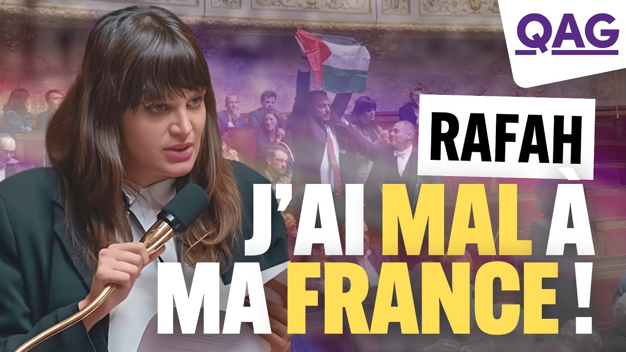 Urgent : Sébastien Delogu brandit le drapeau Palestinien pendant la QAG d'Alma Dufour !