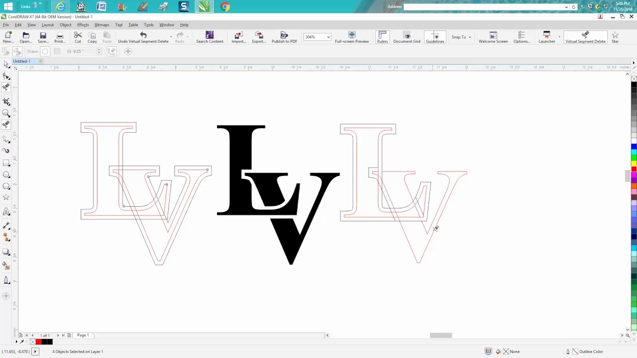 Corel Draw Tips & Tricks Contour Tool for a text logo