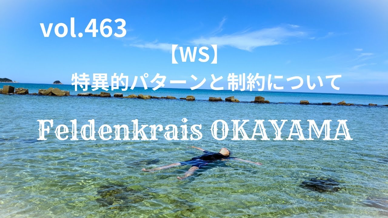 vol.463【WS】特異的なパターンについて フェルデンクライス岡山 20250405WS③