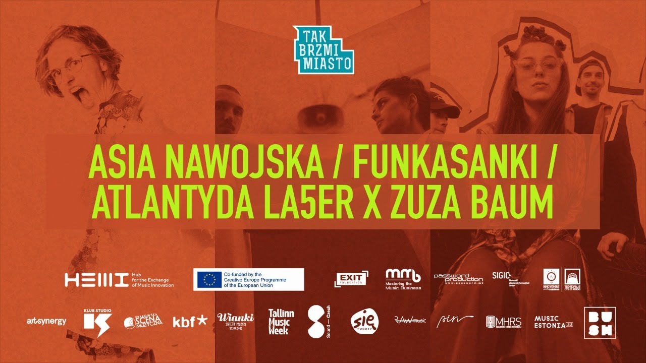 Tak Brzmi Miasto 2020 KONCERT #2: Asia Nawojska / Funkasanki / Atlantyda La5er X Zuza Baum