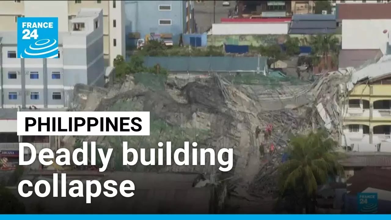 Philippines: Deadly building collapse traps workers in Manila &bull; FRANCE 24 English