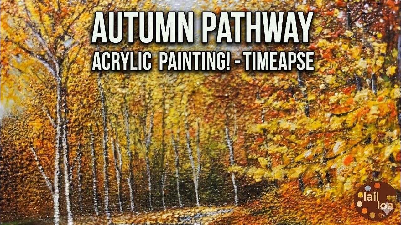 Autumn Pathway | Acrylic Painting Timelapse 🎨🍂
