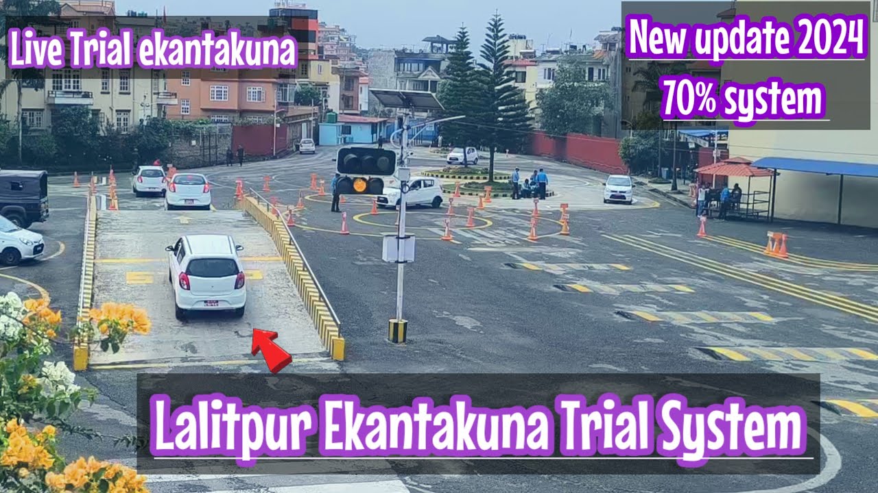 Ekantakuna license trial car //ekantakuna license trial//car trial in nepal 2024