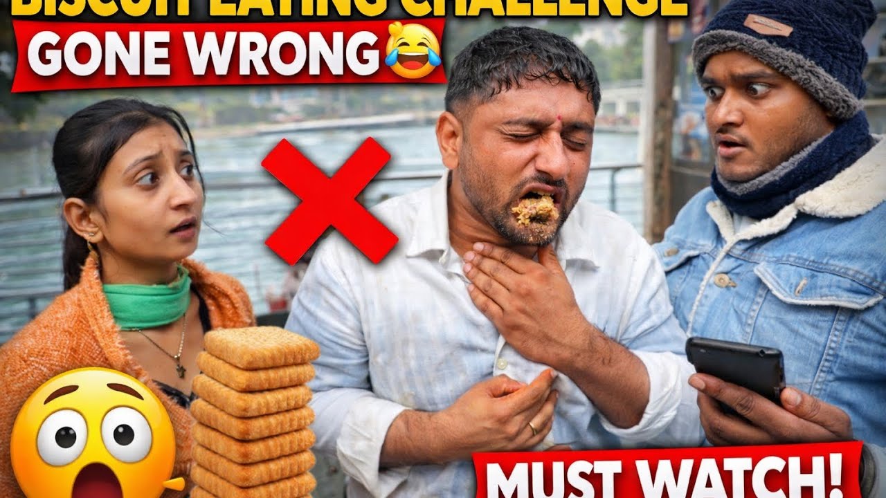 Biscuit Eating Challenge Gone Wrong 😂 | Must Watch || ManjeetGiveawaysofficial 