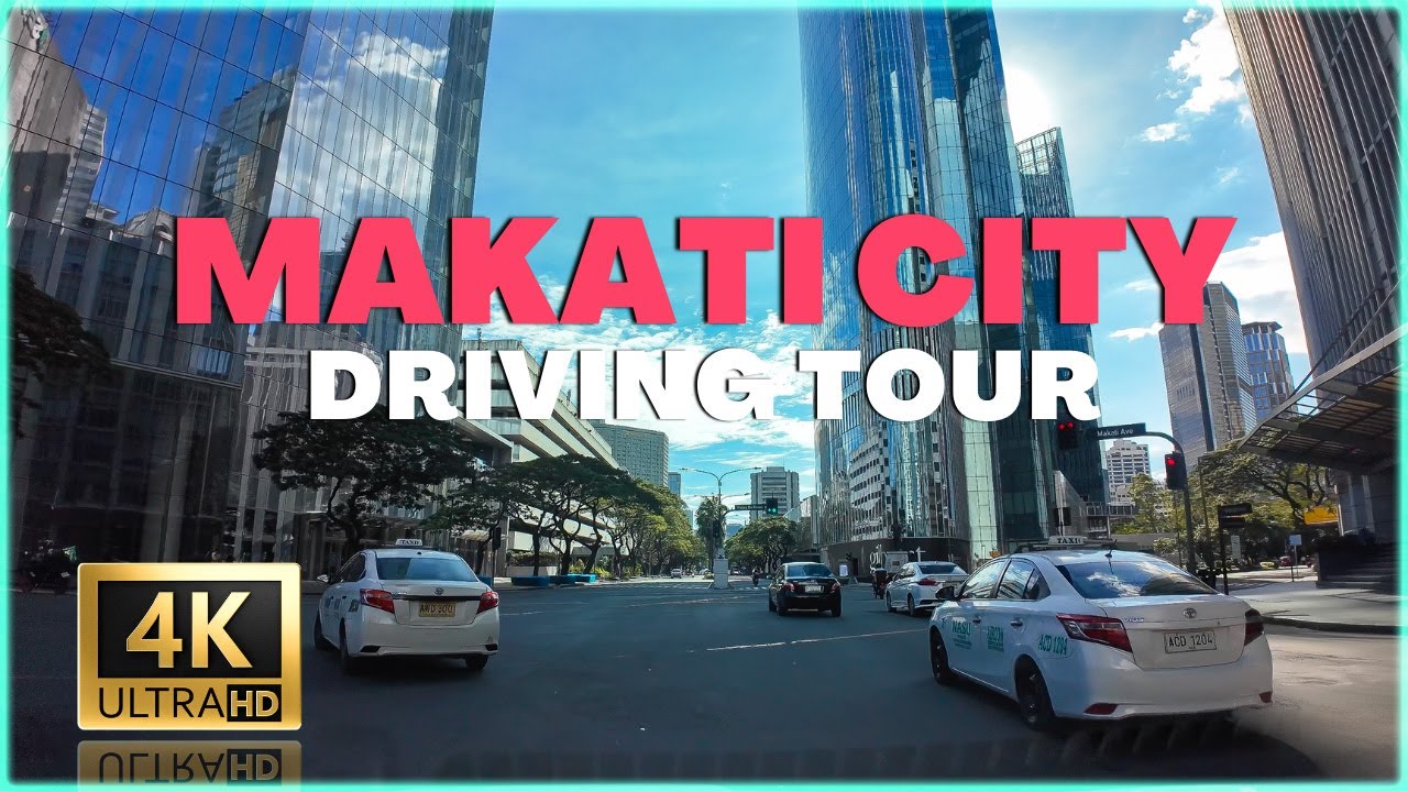 Holiday Driving Tour Around Makati Central Business District | Makati City, Philippines 4K 🇵🇭