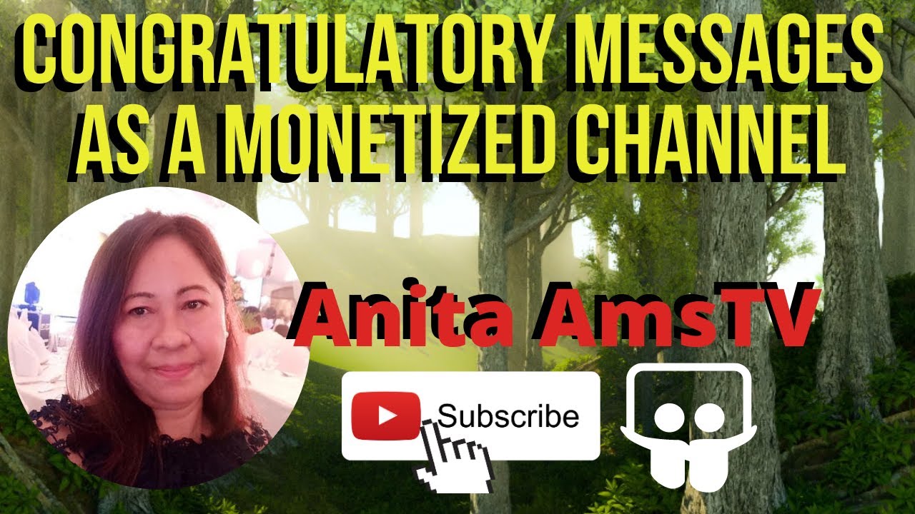 Congratulatory Messages as a Monetized Channel | Anita AmsTV
