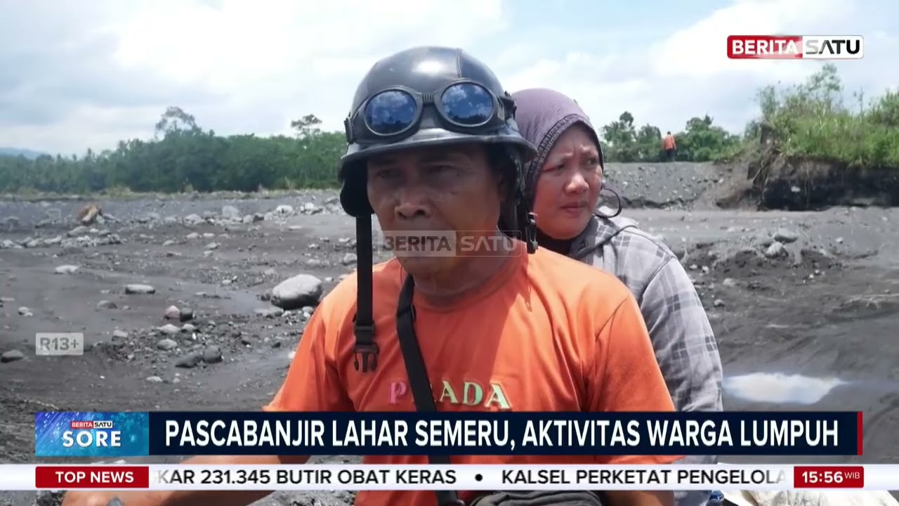 Banjir Lahar Semeru Lumpuhkan Aktivitas Warga 2 Kecamatan di Lumajang #Beritasatu