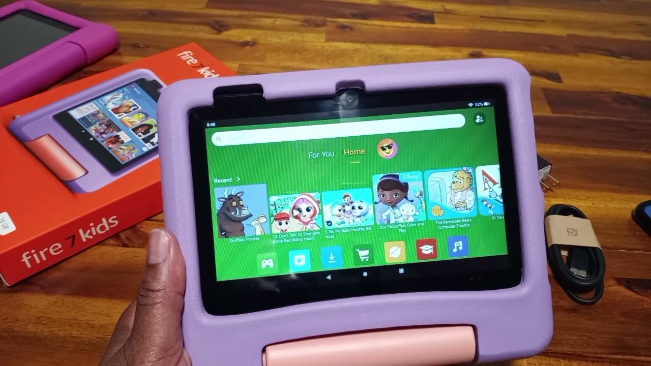 How to change the background (wallpaper) on a Fire Tablet for Kids