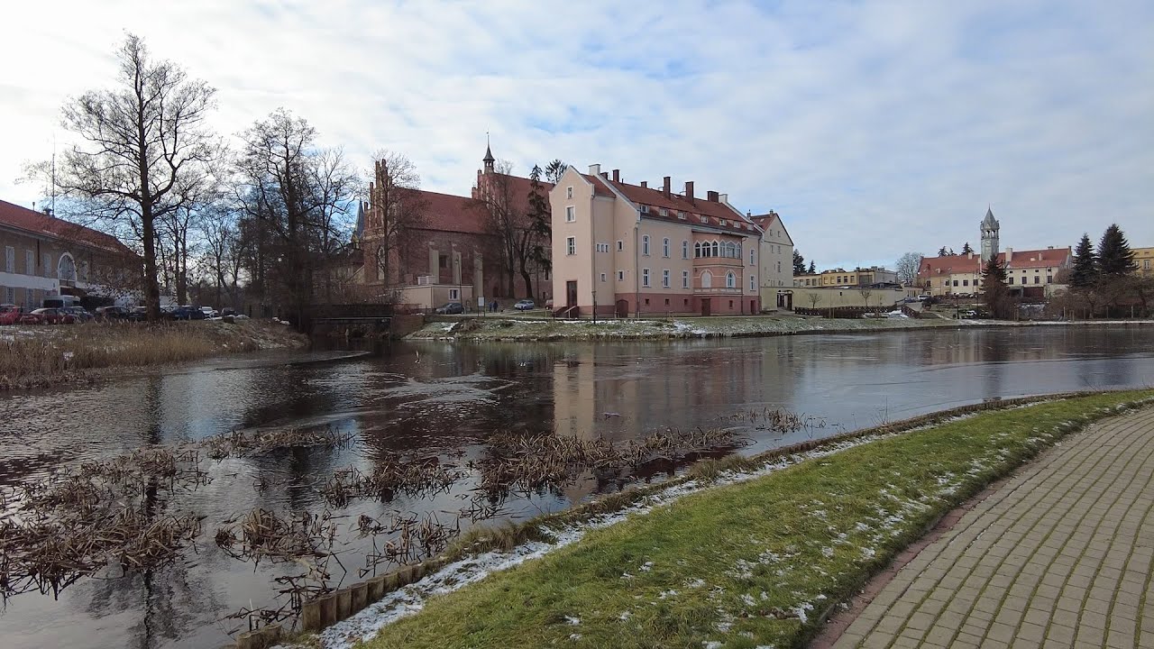 Barczewo - Spacer po miasteczku.  [ 4K 60fps ,3D audio ]