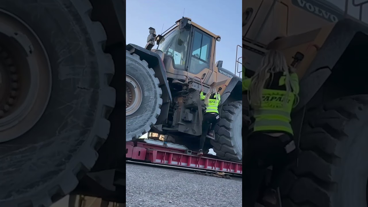 Part one 🥳 next in a few couple of days! ✨✨ #angelicalarsson #lowboy #trailer #oversized #heavyhaul